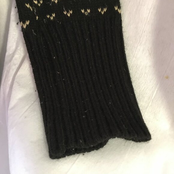 SWEATER DRESS G21 M Deer Brown Black Acrylic FairIsle Knitted Midi Chest 32" - Picture 5 of 8